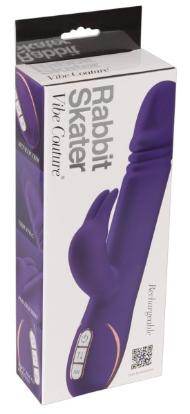 Vibe Couture Rabbit Skater: Bunny-Vibrator mit Stoßfunktion, lila - vergleichen und günstig kaufen Vibe Couture Rabbit Skater: Bunny-Vibrator mit Stoßfunktion, lila - vergleichen und günstig kaufen
